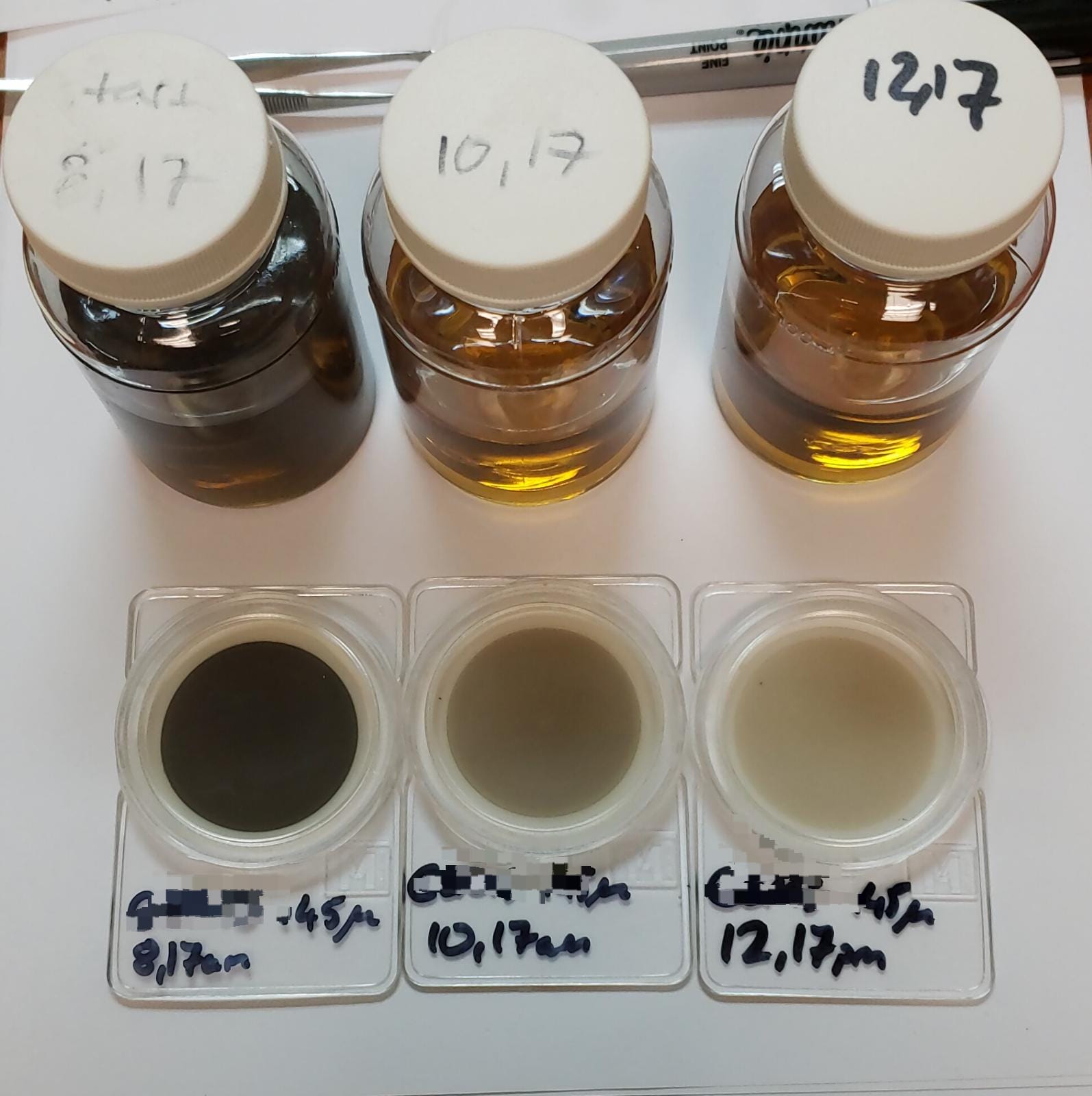Contaminated oil cleaning proces over 4hrs with Delta-Xero